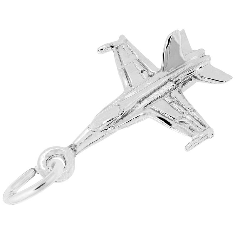 Rembrandt Charms - New Fighter Jet Charm - 5662 Rembrandt Charms Charm Birmingham Jewelry 