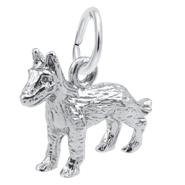 Rembrandt Charms - New German Shepherd Dog Charm - 0286 Rembrandt Charms Charm Birmingham Jewelry 