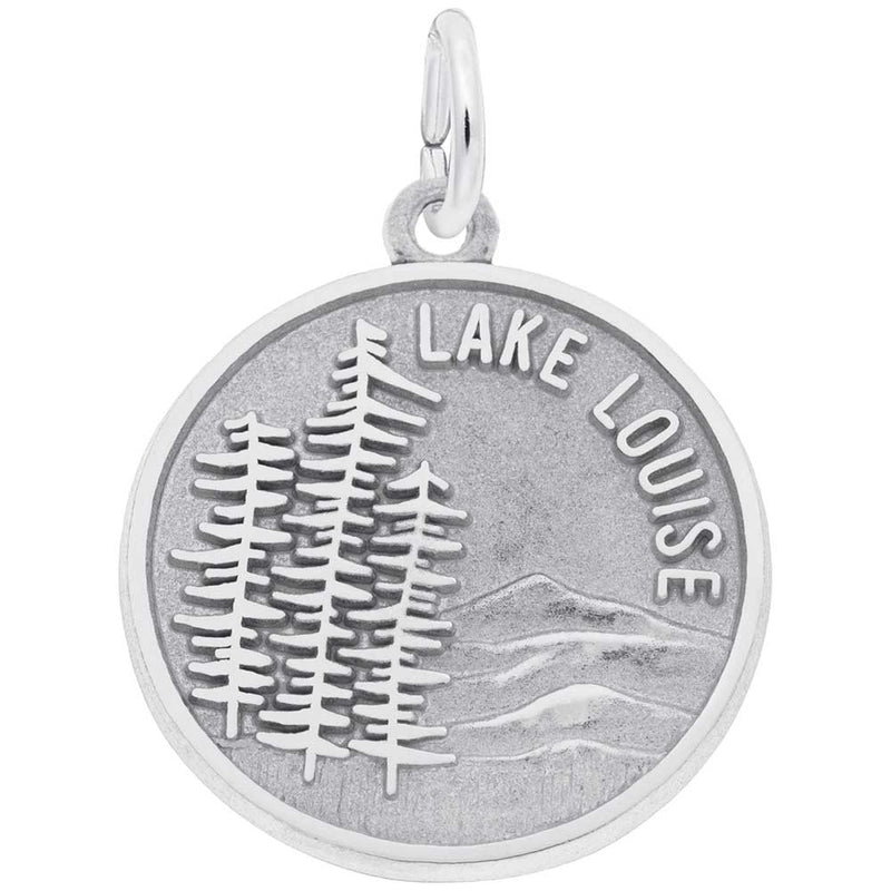 Rembrandt Charms - New Lake Louise Scene Charm - 4163 Rembrandt Charms Charm Birmingham Jewelry 