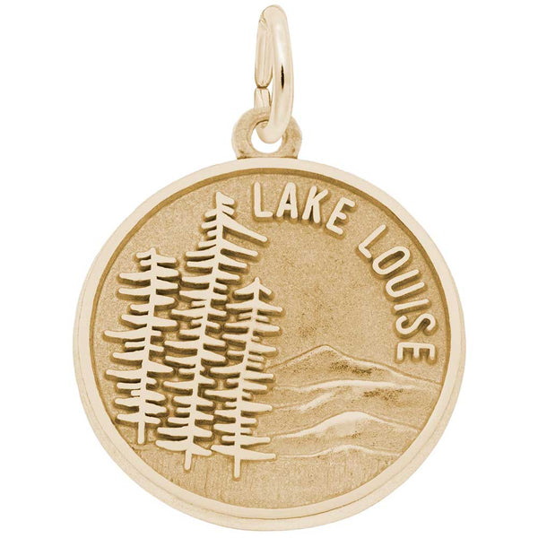 Rembrandt Charms - New Lake Louise Scene Charm - 4163 Rembrandt Charms Charm Birmingham Jewelry 