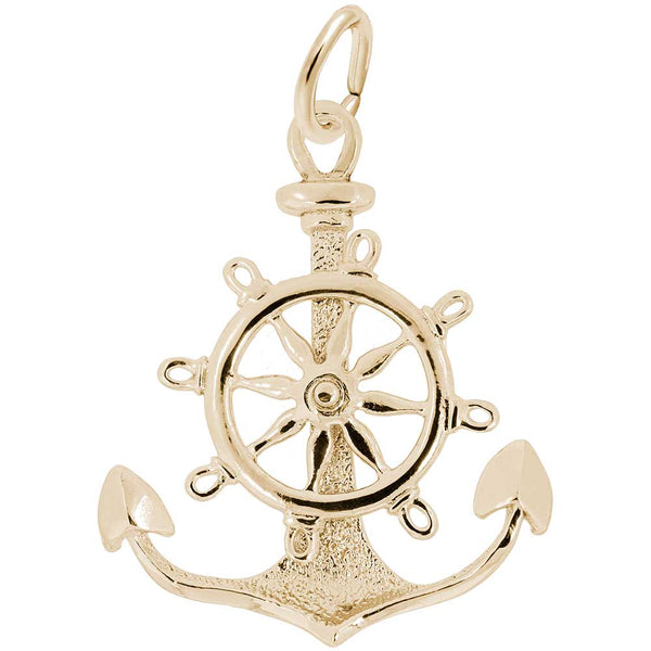 Rembrandt Charms - New Large Anchor Wheel Charm - 1727 Rembrandt Charms Charm Birmingham Jewelry 