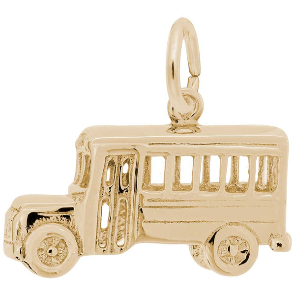 Rembrandt Charms - New Mini School Bus Charm - 4170 Rembrandt Charms Charm Birmingham Jewelry 