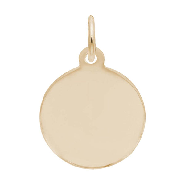 Rembrandt Charms - New Petite Disc Plain Charm - 1896 Rembrandt Charms Charm Birmingham Jewelry 