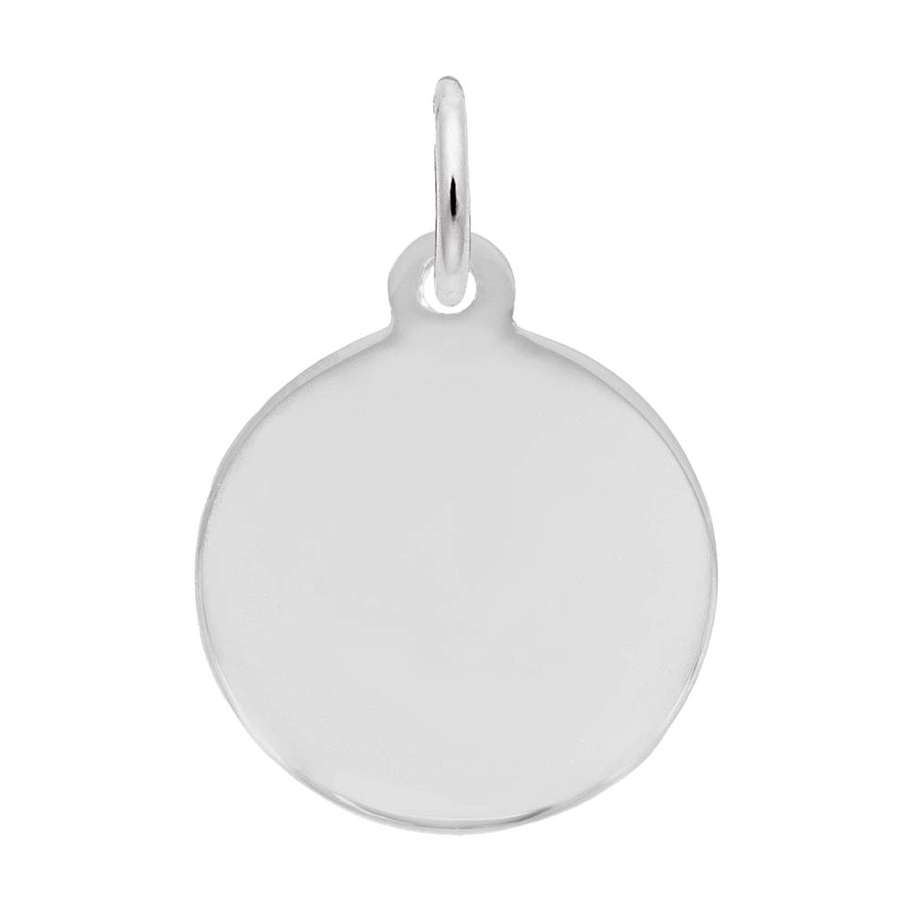 Rembrandt Charms - New Petite Disc Plain Charm - 1896 Rembrandt Charms Charm Birmingham Jewelry 