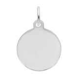 Rembrandt Charms - New Petite Disc Plain Charm - 1896 Rembrandt Charms Charm Birmingham Jewelry 