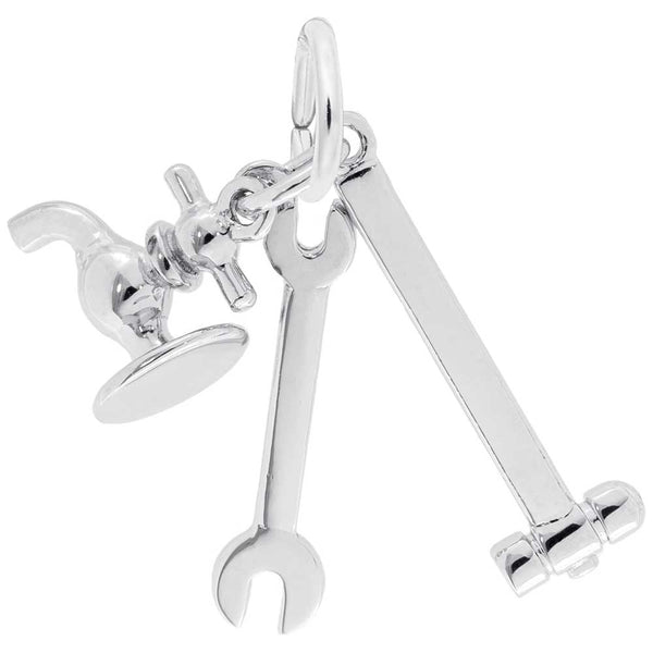 Rembrandt Charms - New Plumber Tools Charm - 3478 Rembrandt Charms Charm Birmingham Jewelry 