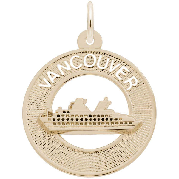 Rembrandt Charms - New Vancouver Ship Charm - 3732 Rembrandt Charms Charm Birmingham Jewelry 