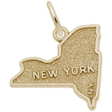 Rembrandt Charms - New York Map Charm - 2269 Rembrandt Charms Charm Birmingham Jewelry 