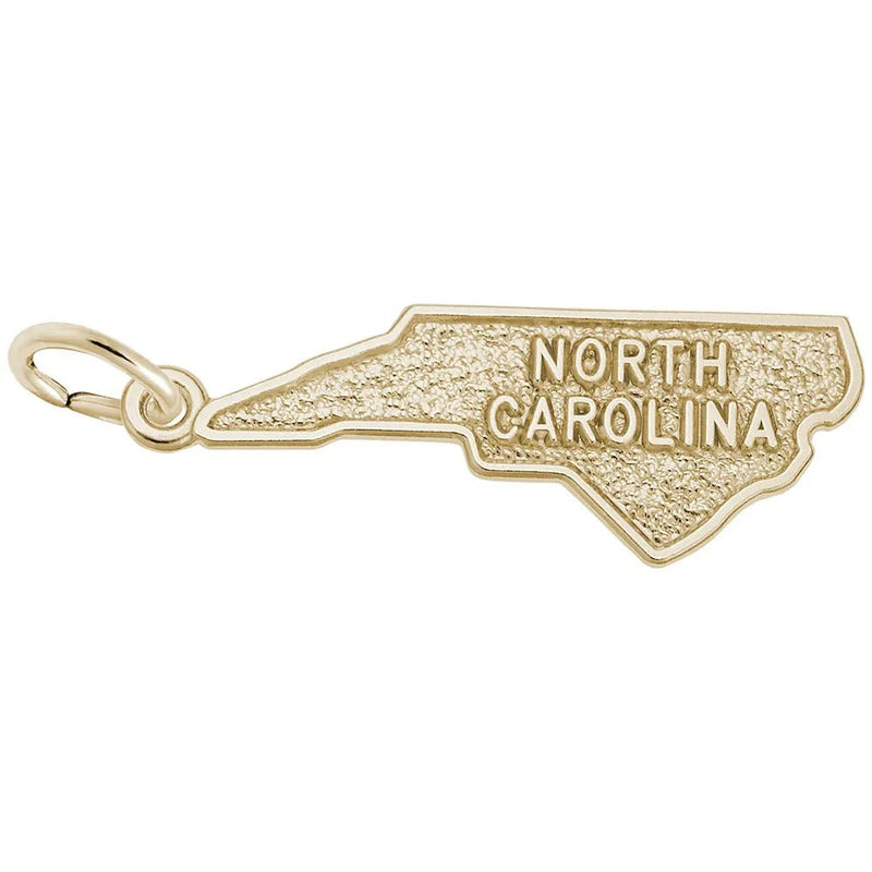 Rembrandt Charms - North Carolina Map Charm - 3131 Rembrandt Charms Charm Birmingham Jewelry 