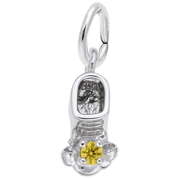 Rembrandt Charms - November Baby Bootie Charm - 0473-011 Rembrandt Charms Charm Birmingham Jewelry 