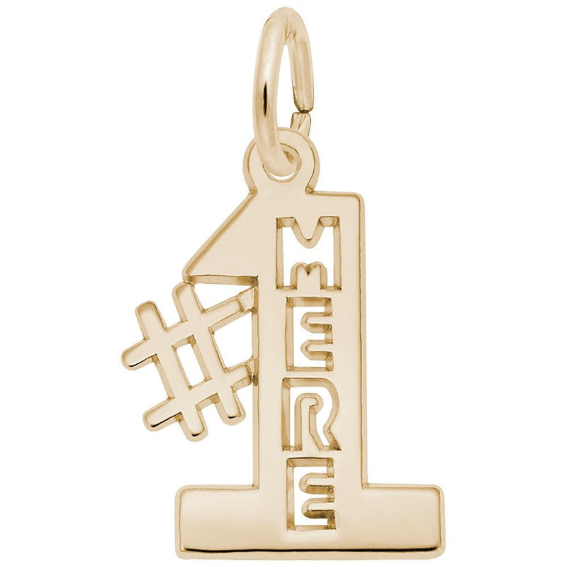 Rembrandt Charms - Number One Mere Charm - 6119 Rembrandt Charms Charm Birmingham Jewelry 