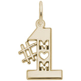 Rembrandt Charms - Number one Mom Charm - 6179 Rembrandt Charms Charm Birmingham Jewelry 