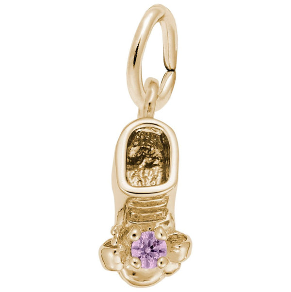 Rembrandt Charms - October Baby Bootie Charm - 0473-010 Rembrandt Charms Charm Birmingham Jewelry 