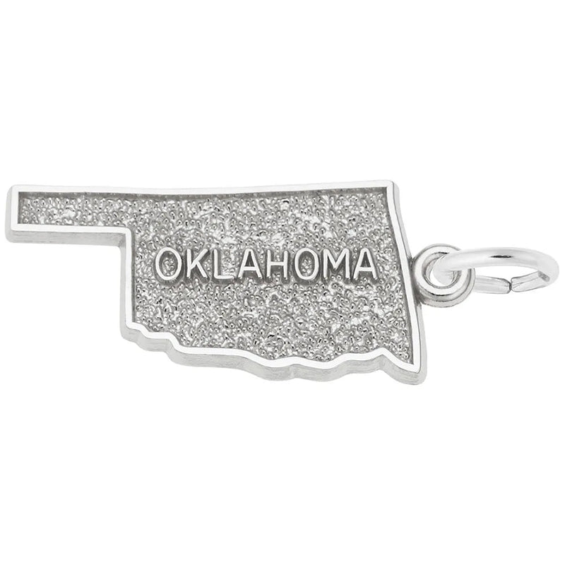 Rembrandt Charms - Oklahoma Map Charm - 3580 Rembrandt Charms Charm Birmingham Jewelry 