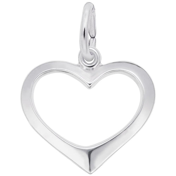 Rembrandt Charms - Open Heart Charm - 3391 Rembrandt Charms Charm Birmingham Jewelry 