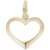 Rembrandt Charms - Open Heart Charm - 3391 Rembrandt Charms Charm Birmingham Jewelry 