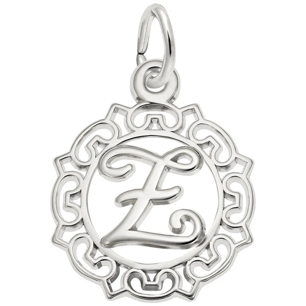 Rembrandt Charms - Rembrandt Charms - Ornate Script Initial Z Charm - 0817-026 - Birmingham Jewelry