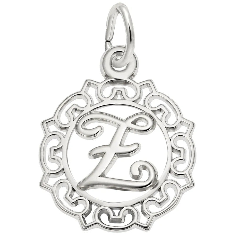 Rembrandt Charms - Rembrandt Charms - Ornate Script Initial Z Charm - 0817-026 - Birmingham Jewelry