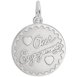 Rembrandt Charms - Our Engagement Disc Charm - 3782 Rembrandt Charms Charm Birmingham Jewelry 