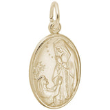 Rembrandt Charms - Our Lady of Lourdes Oval Disc Charm - 3380 Rembrandt Charms Charm Birmingham Jewelry 