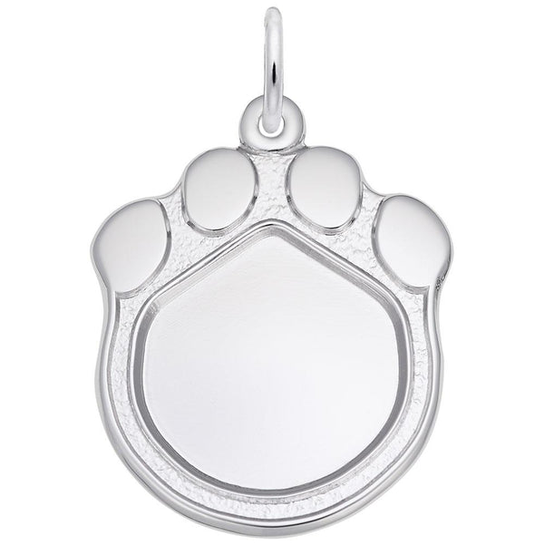 Rembrandt Charms - Paw Print Photoart Charm - 8620 Rembrandt Charms Charm Birmingham Jewelry 