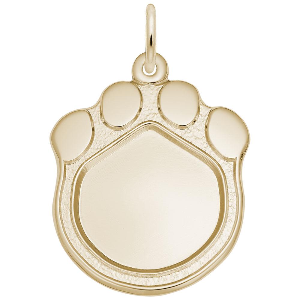Rembrandt Charms - Paw Print Photoart Charm - 8620 Rembrandt Charms Charm Birmingham Jewelry 