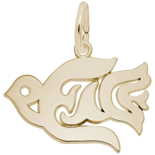 Rembrandt Charms - Peace Dove Charm - 2213 Rembrandt Charms Charm Birmingham Jewelry 