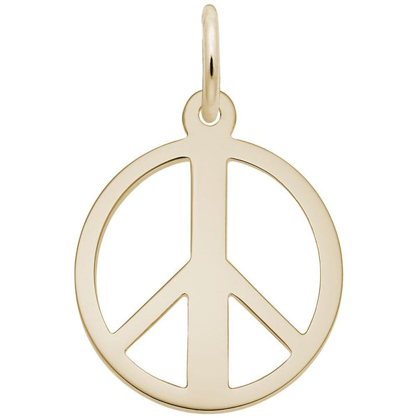 Rembrandt Charms - Peace Symbol Charm - 2148 Rembrandt Charms Charm Birmingham Jewelry 