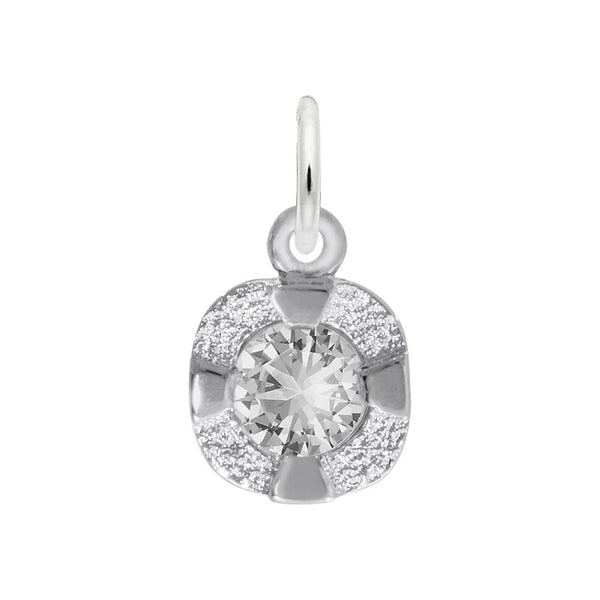 Rembrandt Charms - Petite Birthstone – Apr Charm - 1825-004 Rembrandt Charms Charm Birmingham Jewelry 