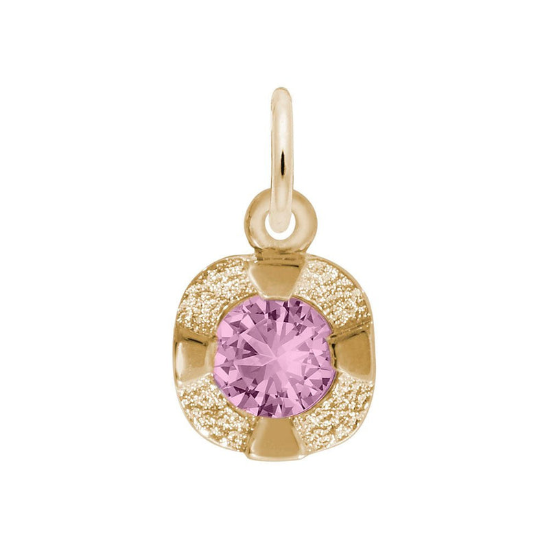 Rembrandt Charms - Petite Birthstone – Feb Charm - 1825-002 Rembrandt Charms Charm Birmingham Jewelry 