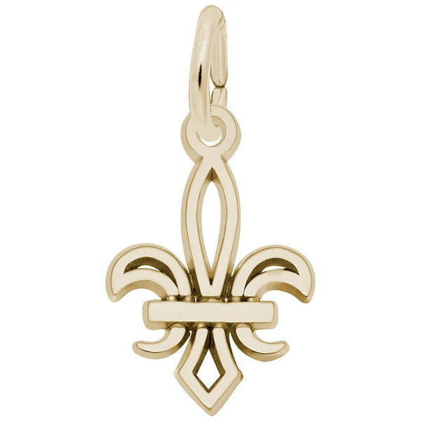 Rembrandt Charms - Petite Fleur de Lis Charm - 1698 Rembrandt Charms Charm Birmingham Jewelry 