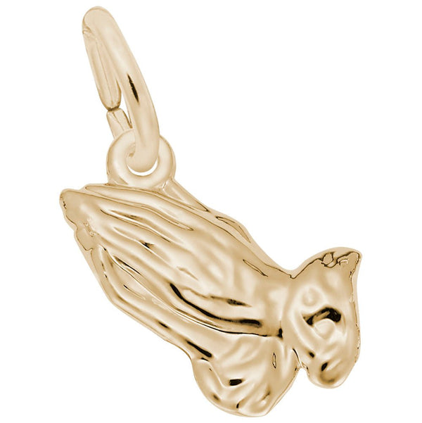 Rembrandt Charms - Petite Praying Hands Charm - 0216 Rembrandt Charms Charm Birmingham Jewelry 