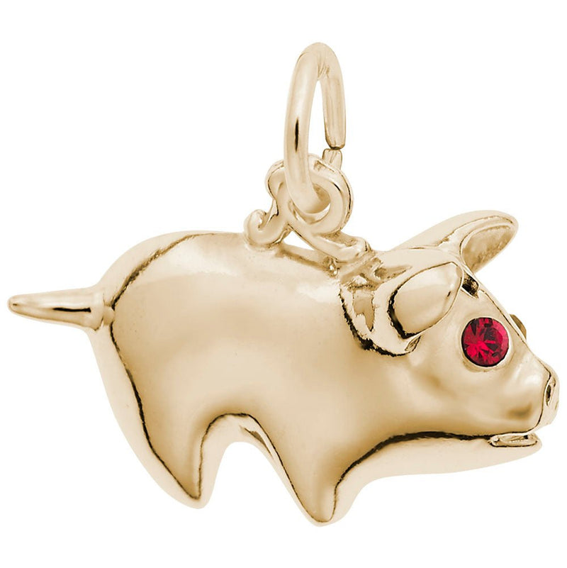 Rembrandt Charms - Piggy Bank Charm - 0839 Rembrandt Charms Charm Birmingham Jewelry 