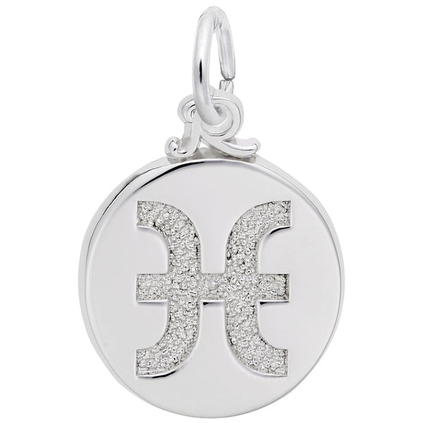Rembrandt Charms - Pisces Symbol of the Sky Charm - 6762 Rembrandt Charms Charm Birmingham Jewelry 