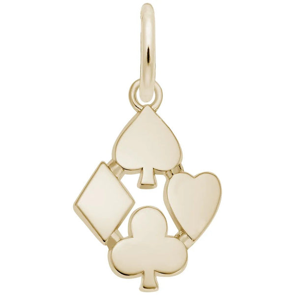 Rembrandt Charms - Playing Card Suits Charm - 2022 Rembrandt Charms Charm Birmingham Jewelry 