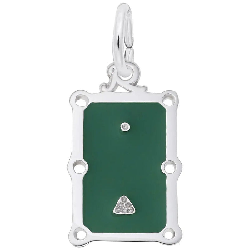 Rembrandt Charms - Pool Table Charm - 8318 Rembrandt Charms Charm Birmingham Jewelry 