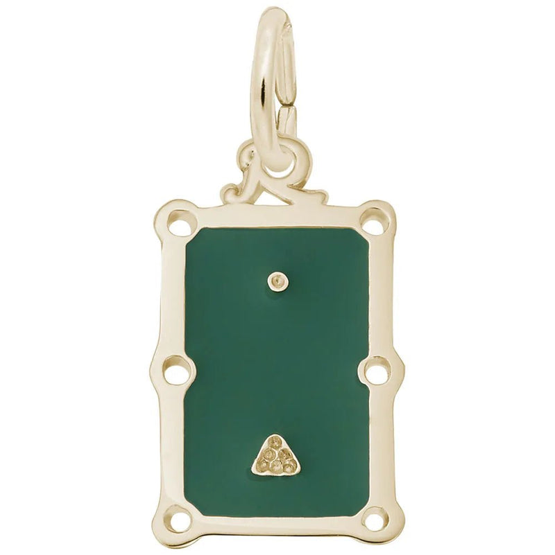 Rembrandt Charms - Pool Table Charm - 8318 Rembrandt Charms Charm Birmingham Jewelry 