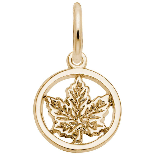 Rembrandt Charms - Ringed Maple Leaf Charm – 108 Rembrandt Charms Charm Birmingham Jewelry 