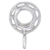 Rembrandt Charms - Rippled Cage Charmdrop - 9186 Rembrandt Charms Charm Birmingham Jewelry 