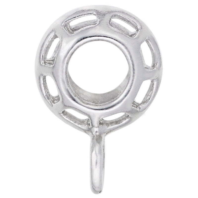 Rembrandt Charms - Rippled Cage Charmdrop - 9186 Rembrandt Charms Charm Birmingham Jewelry 