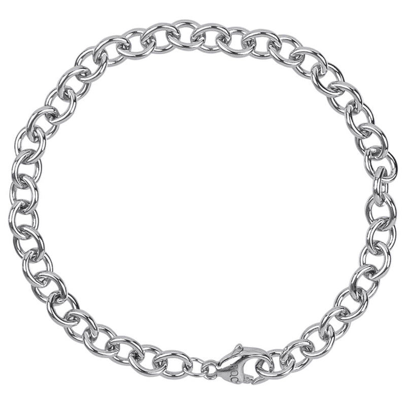 Rembrandt Charms - Round Cable Link Classic Bracelet - 20-0201 Rembrandt Charms Bracelet Birmingham Jewelry 