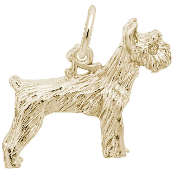 Rembrandt Charms - Schnauzer Dog Charm - 1305 Rembrandt Charms Charm Birmingham Jewelry 