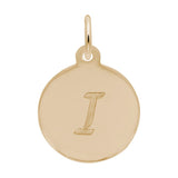 Rembrandt Charms - Script Initial Disc Charm-Letter I - 1896-009 Rembrandt Charms Charm Birmingham Jewelry 