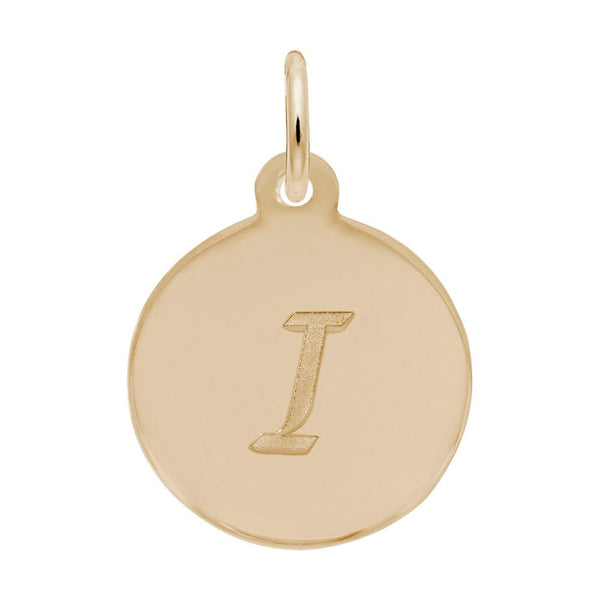 Rembrandt Charms - Script Initial Disc Charm-Letter I - 1896-009 Rembrandt Charms Charm Birmingham Jewelry 