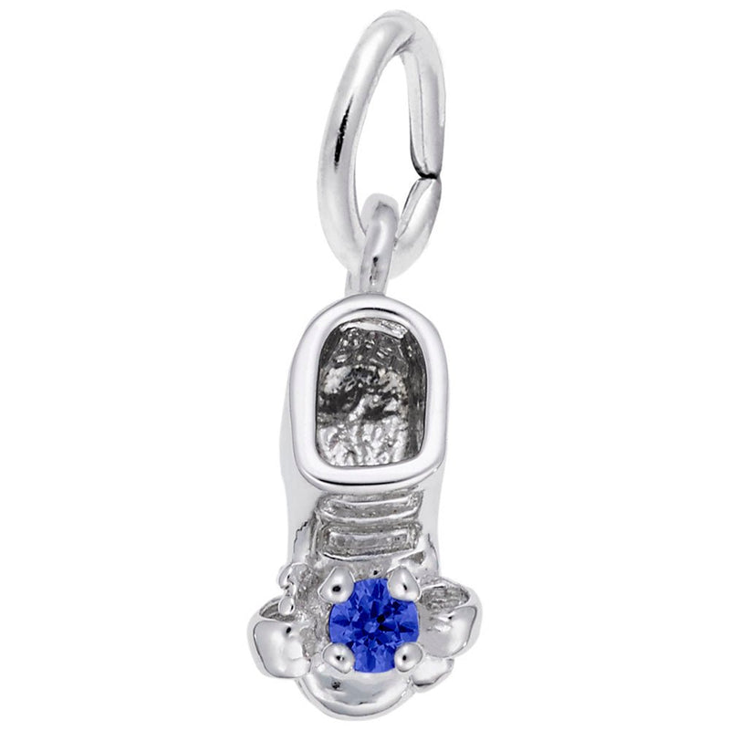 Rembrandt Charms - September Baby Bootie Charm - 0473-009 Rembrandt Charms Charm Birmingham Jewelry 