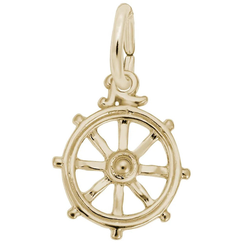 Rembrandt Charms - Ships Wheel Charm - 8270 Rembrandt Charms Charm Birmingham Jewelry 