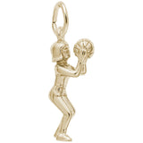 Rembrandt Charms - Shootin’ Hoops Charm - 7796 Rembrandt Charms Charm Birmingham Jewelry 