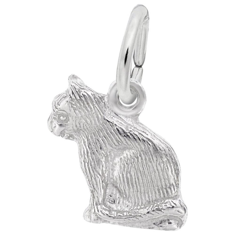 Rembrandt Charms - Sitting Cat Accent Charm - 0977 Rembrandt Charms Charm Birmingham Jewelry 