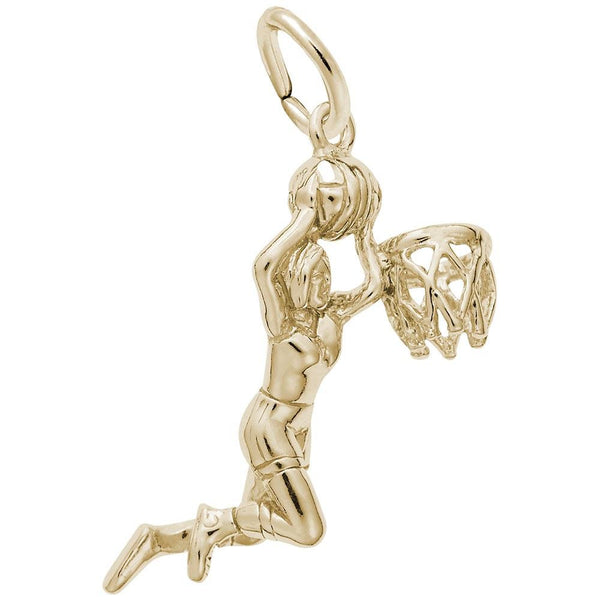 Rembrandt Charms - Slam Dunk Charm - 6207 Rembrandt Charms Charm Birmingham Jewelry 