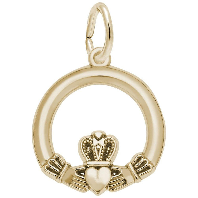 Rembrandt Charms - Small Claddagh Charm - 7793 Rembrandt Charms Charm Birmingham Jewelry 